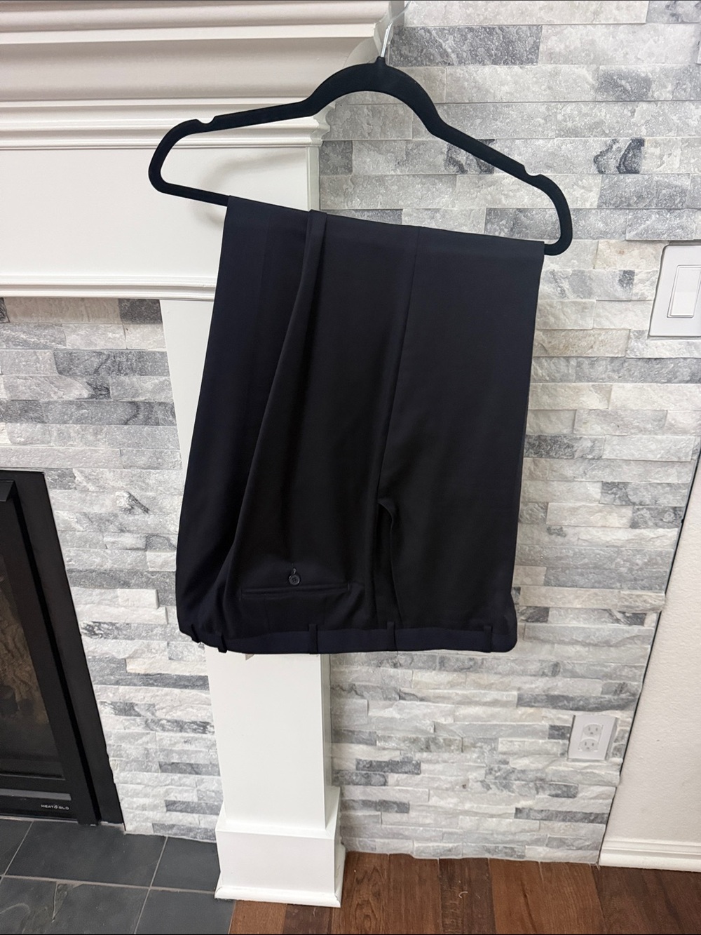Santorelli Black Flat-Front Men's Shorts